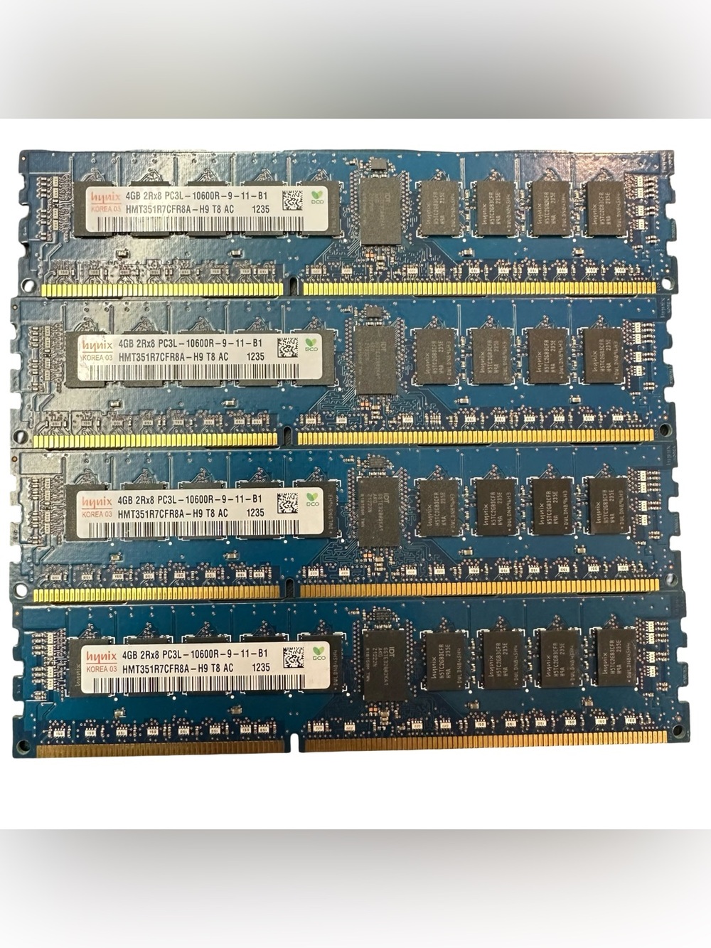 16GB DDR3L-1333 ECC Registered RAM — 4x 4GB Hynix